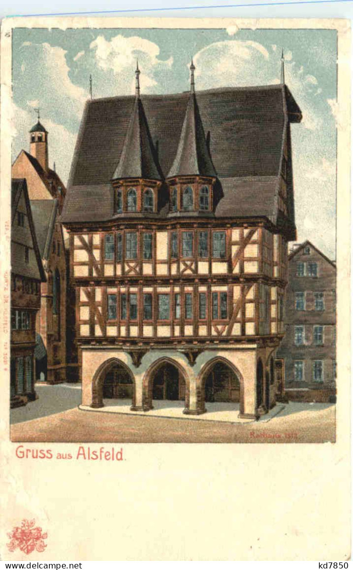 Gruss Aus Alsfeld - Litho - Alsfeld