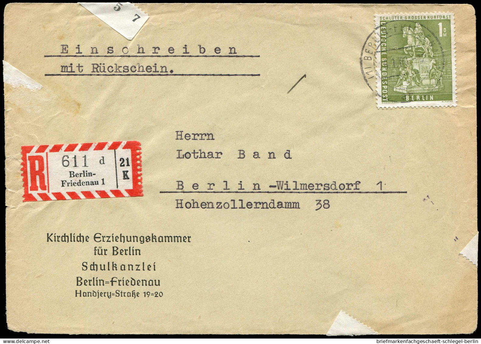 Berlin, 1960, 153, Brief - Other & Unclassified