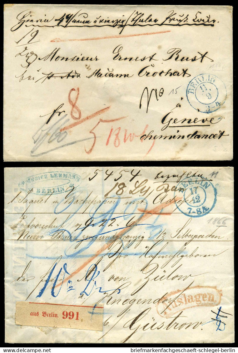 Berliner Postgeschichte, 1866, Brief - Other & Unclassified