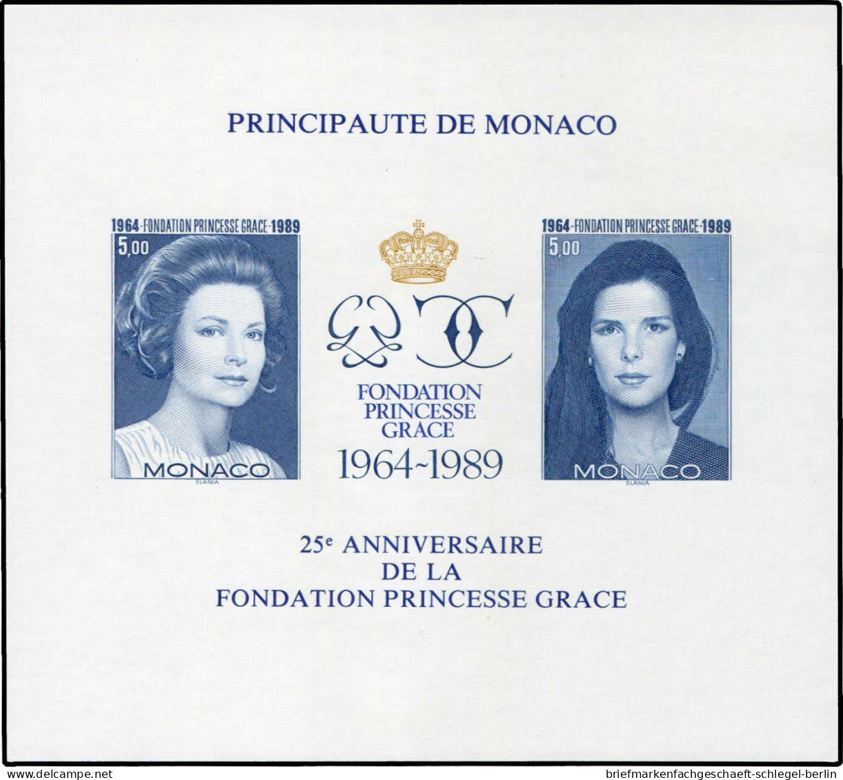 Monaco, 1989, Bl. 46 (2), Postfrisch - Autres & Non Classés