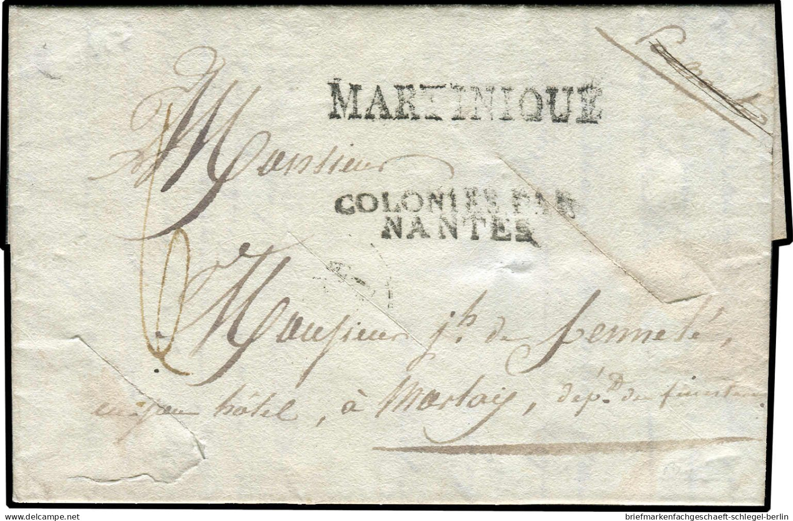 Martinique, 1827, Brief - America (Other)