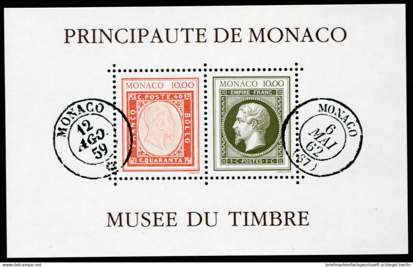 Monaco, 1992, Bl. 56 (2), Postfrisch - Andere & Zonder Classificatie