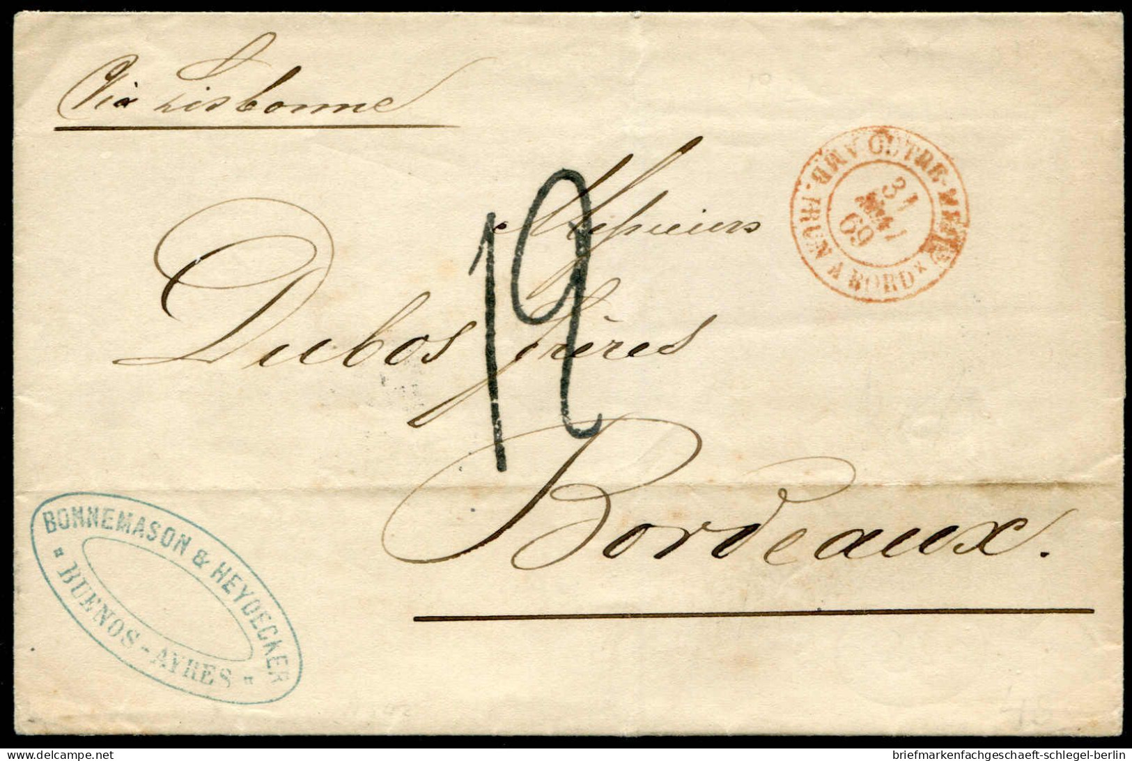 Argentinien, 1869, Brief - Altri & Non Classificati