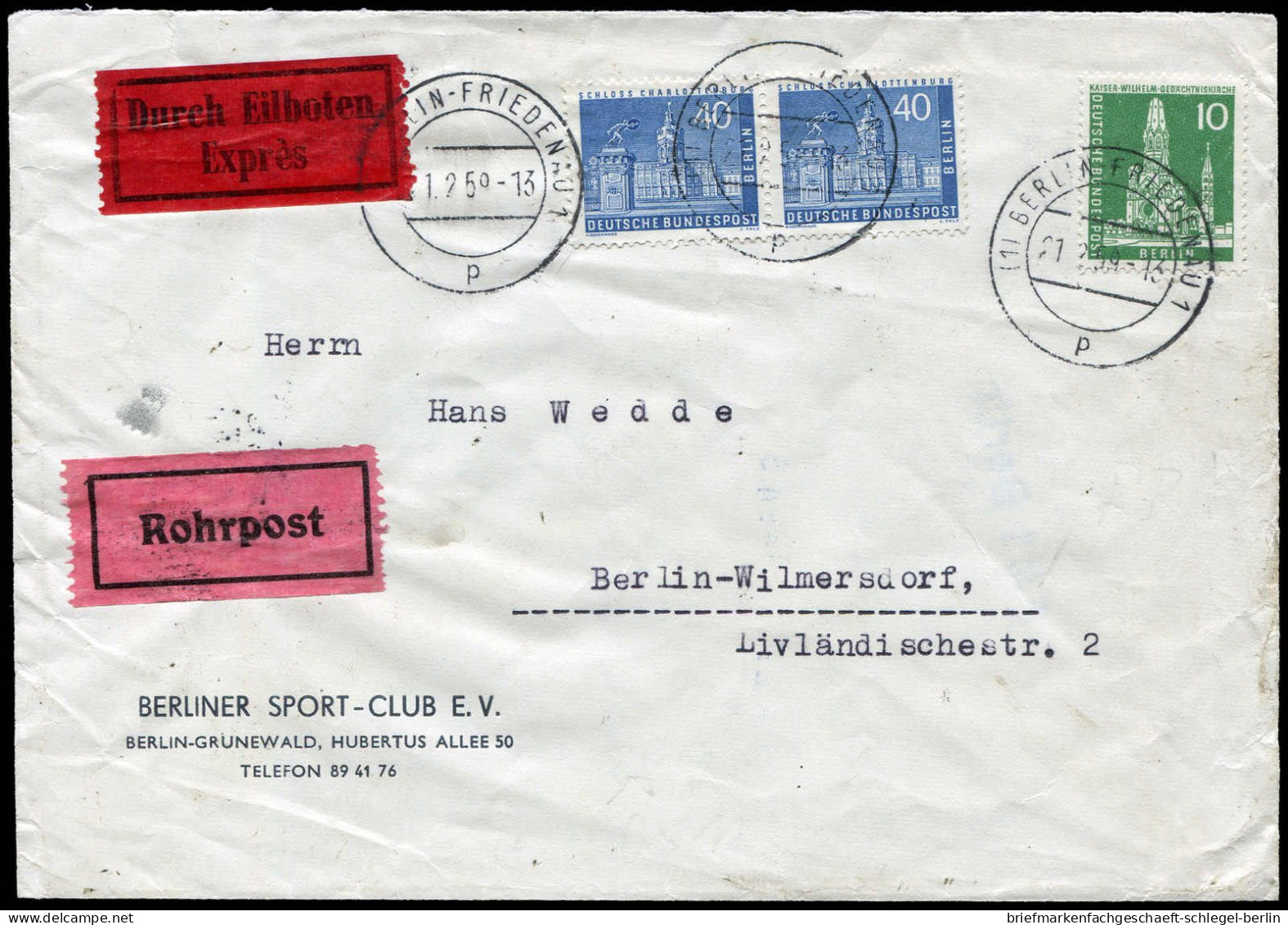 Berlin, 1959, 144, 149 (2), Brief - Other & Unclassified