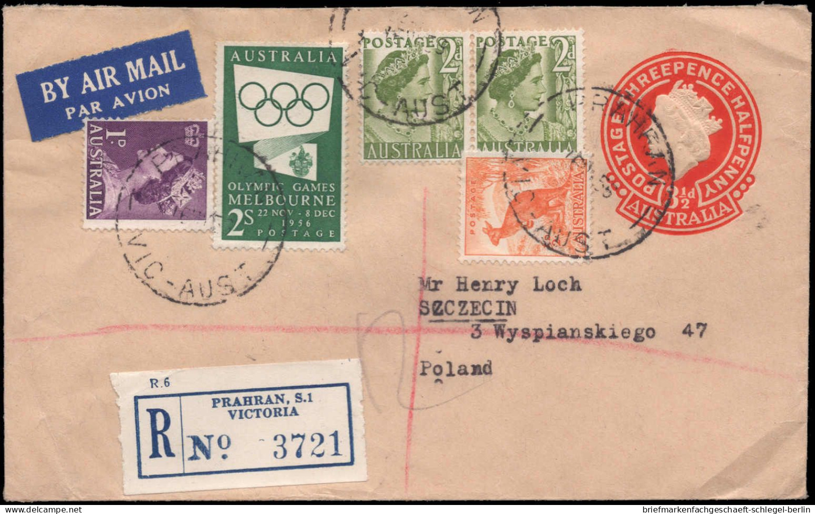 Australien, 1956, 259 Etc., Brief - Sonstige & Ohne Zuordnung