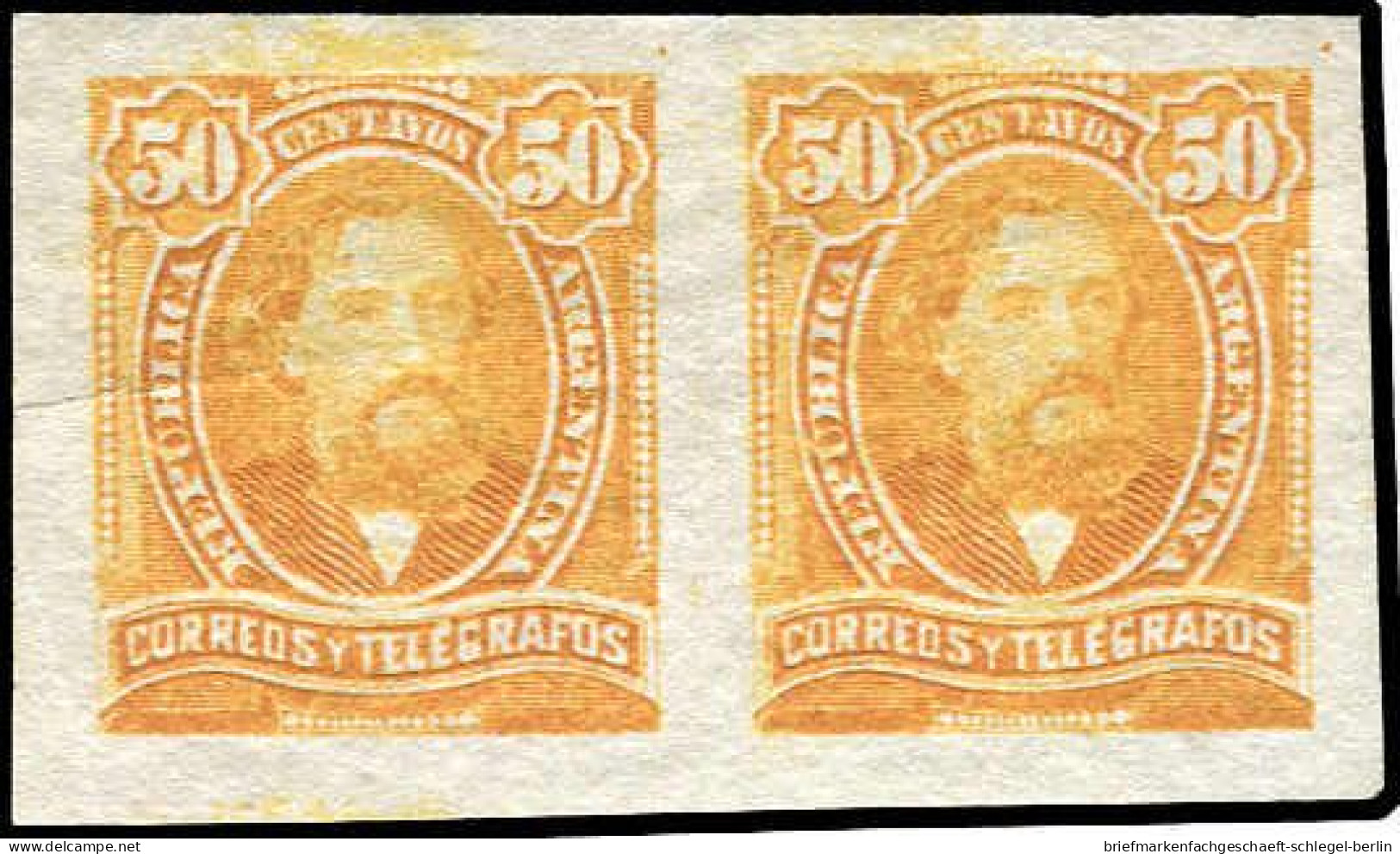 Argentinien, 1890, 73 U (2), Ohne Gummi - Other & Unclassified