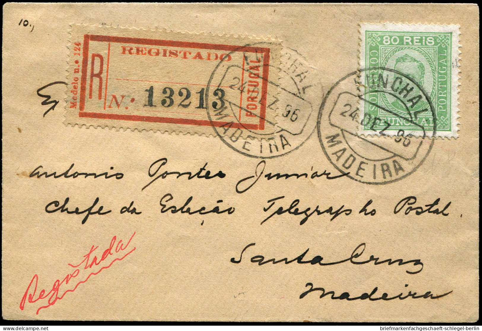 Madeira, 1896, Portugal 73, Brief - Autres - Europe