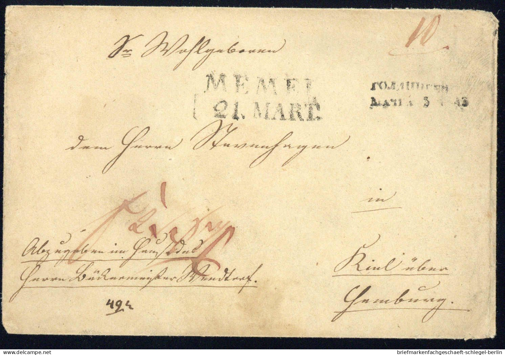 Lettland, 1843, Brief - Latvia