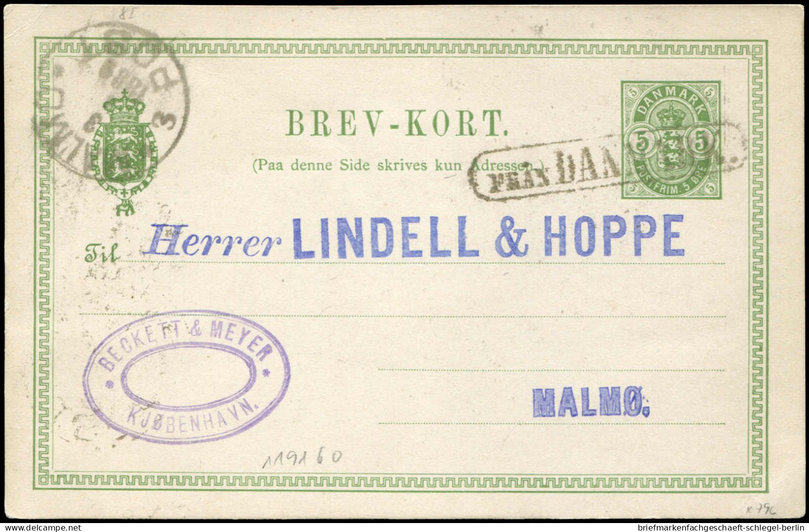 Schweden, 1889, Brief - Other & Unclassified