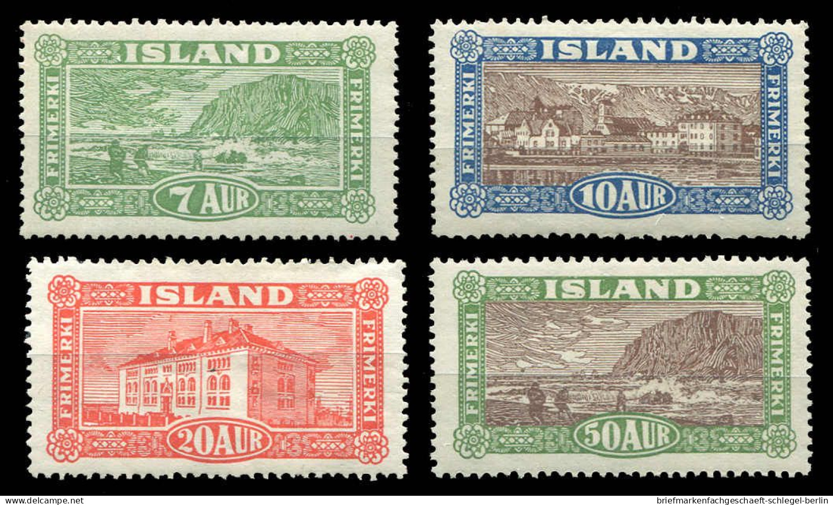 Island, 1925, 114/118, Postfrisch, Ungebraucht - Altri & Non Classificati