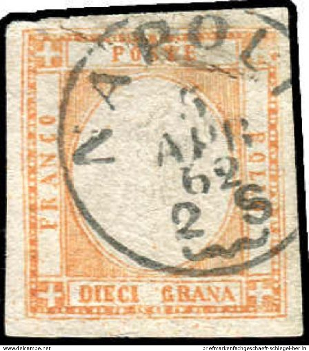 Italien, 1861, 6 PFä, Gestempelt - Non Classificati