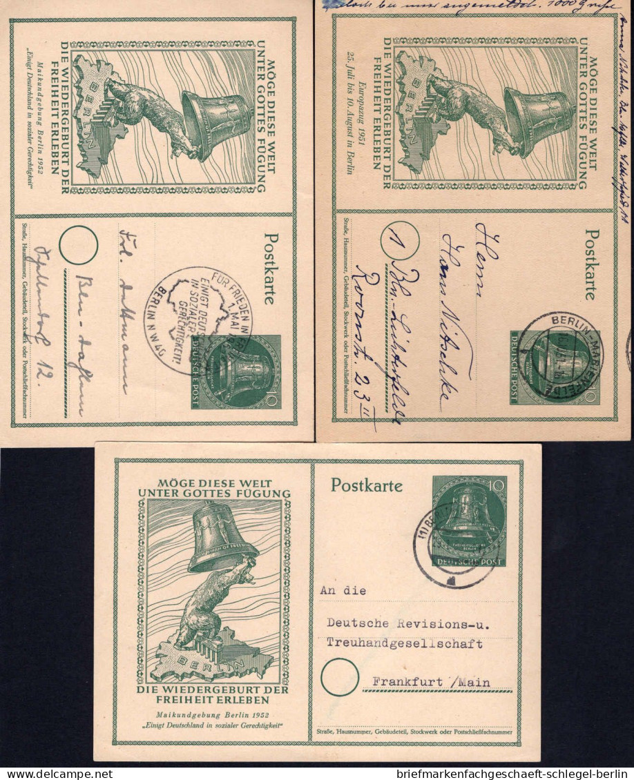 Berlin, 1951, P 25, P 28(2), Brief - Sonstige & Ohne Zuordnung