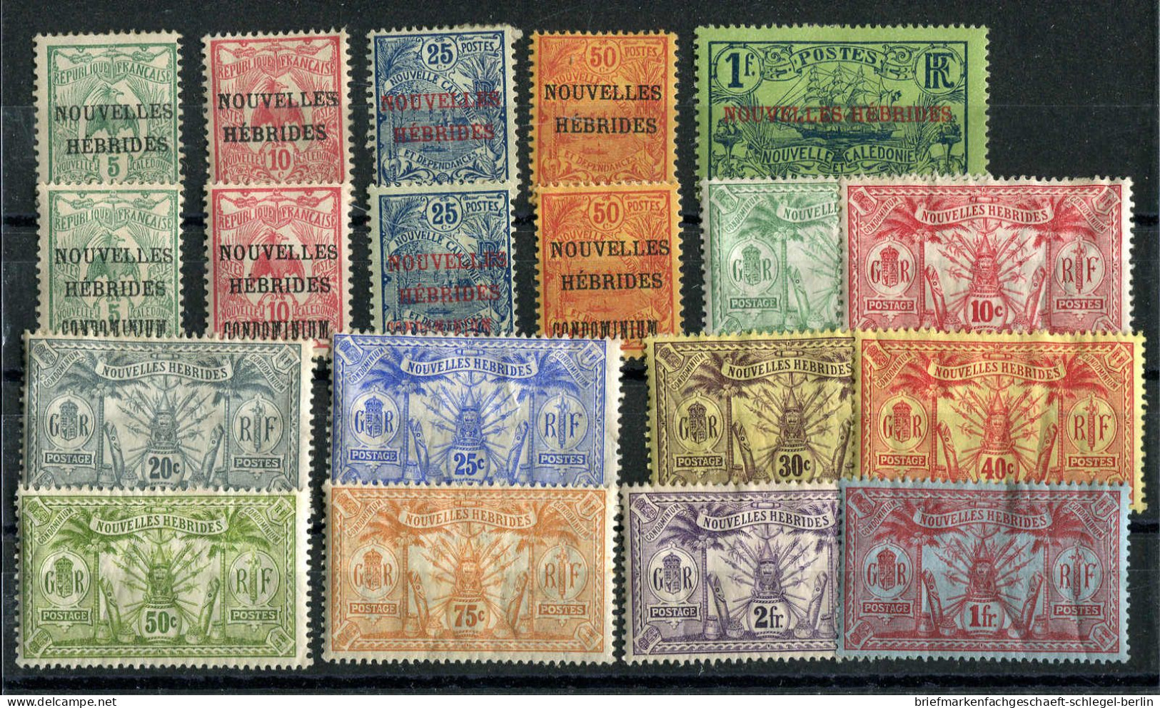 Neue Hebriden, 1908, 10-14, 15-18, 36-45, Ungebraucht - Andere & Zonder Classificatie