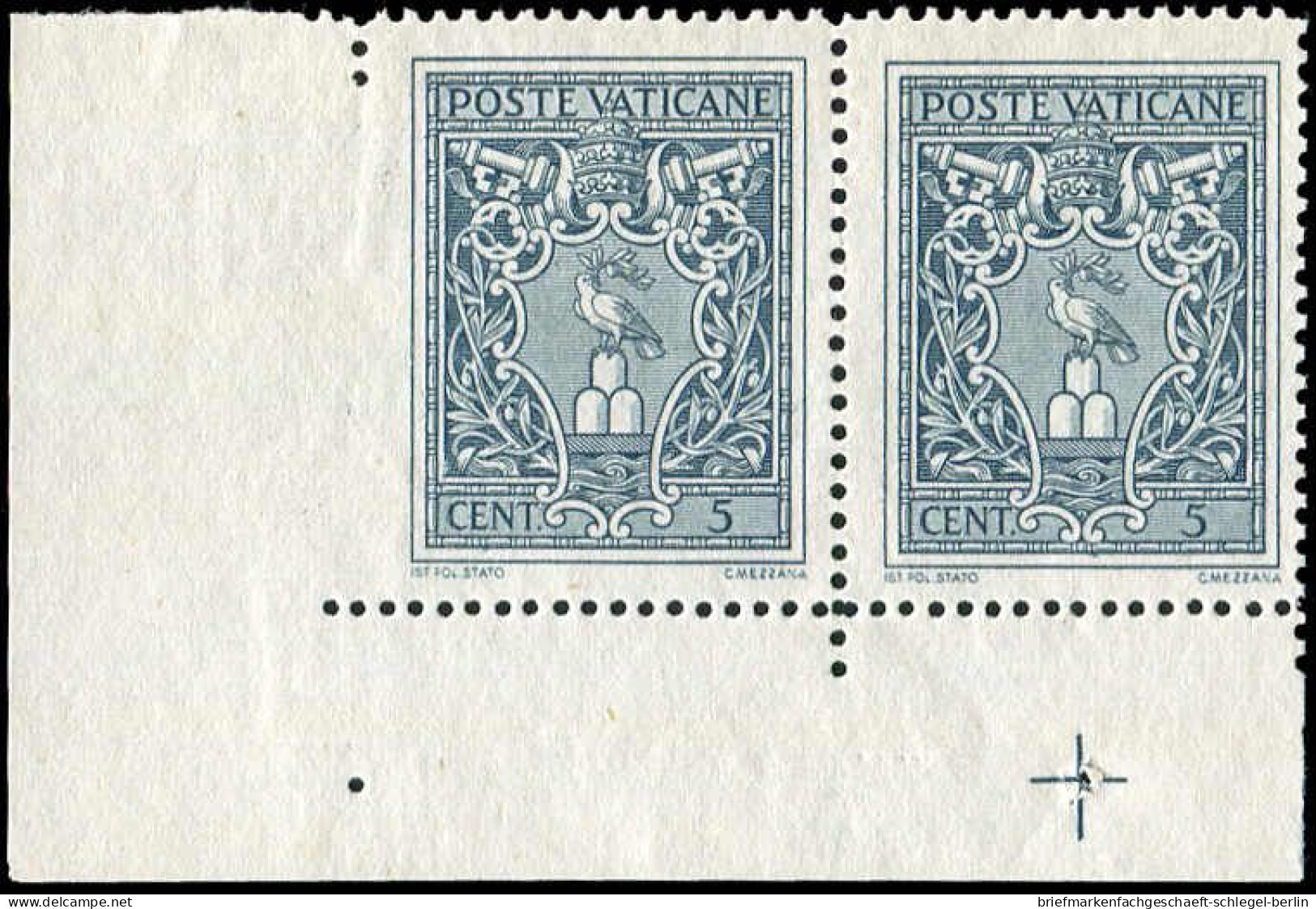 Vatikanstaat, 1945, 103 Var., Postfrisch, Paar - Other & Unclassified
