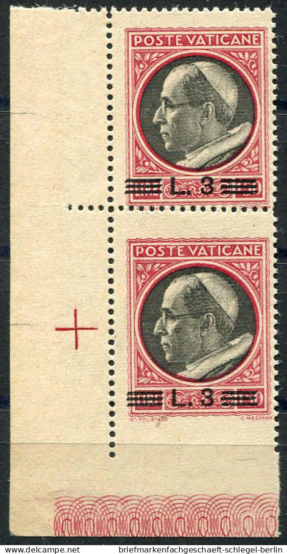 Vatikanstaat, 1945, 120, 121 Var., Postfrisch - Other & Unclassified