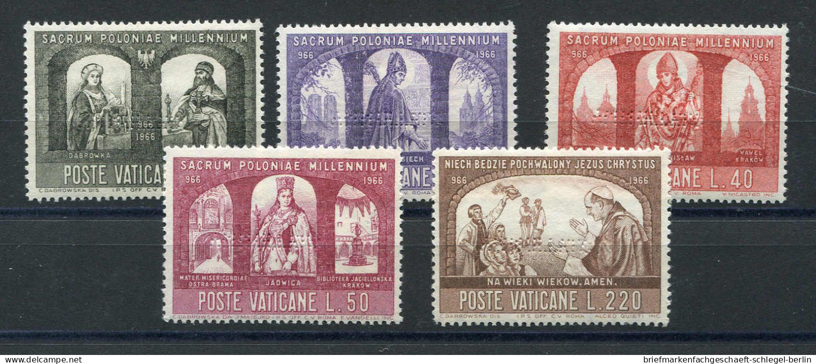 Vatikanstaat, 1966, 502-07 P, Postfrisch - Other & Unclassified