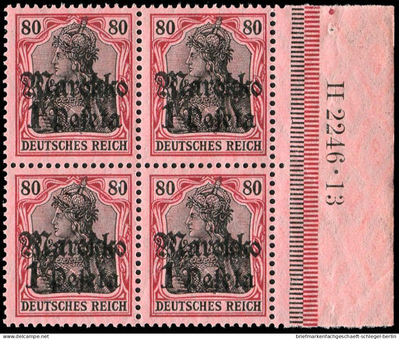 Deutsche Auslandspost Marokko, 1911, 54 HAN U, Postfrisch - Turkse Rijk (kantoren)