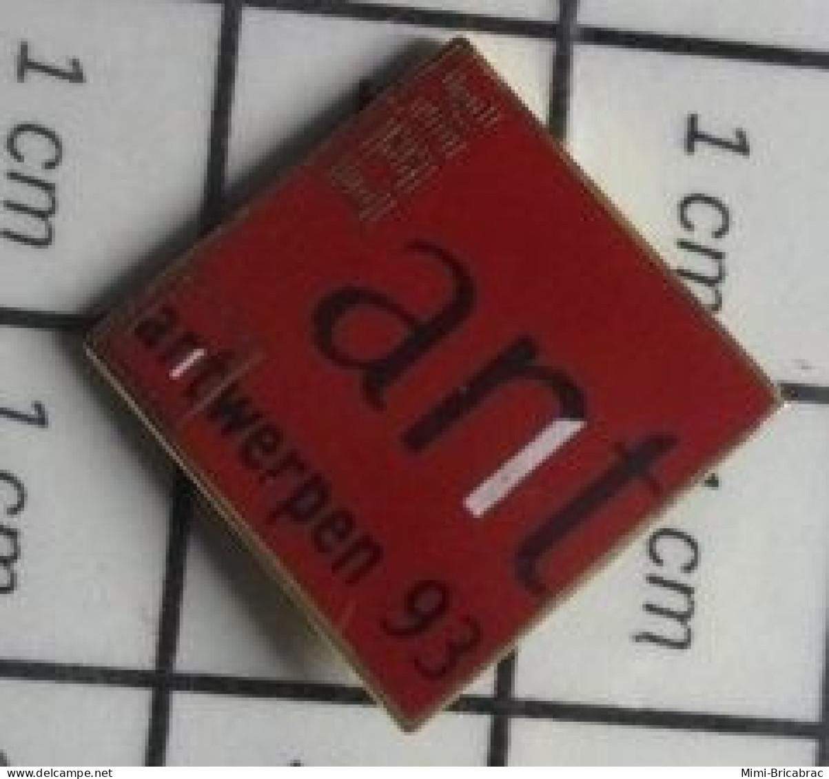 210A Pin's Pins / Beau Et Rare / INFORMATIQUE / IBM ANT ANTWERPEN 91 - Informática