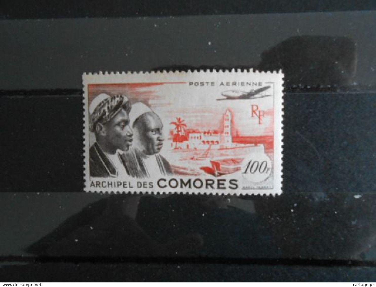 COMORES YT PA 2 INDIGENES ET MOSQUEE DE MORONI** - Airmail