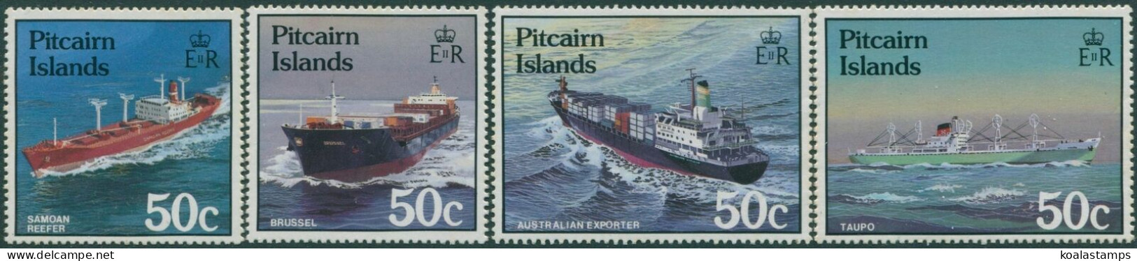 Pitcairn Islands 1987 SG296-299 Ships Set MNH - Pitcairn