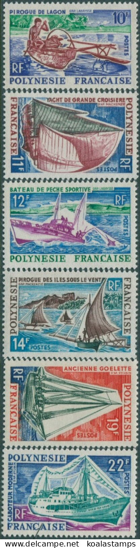 French Polynesia 1966 Sc#217-222,SG56-61 Fishing Vessels MNH - Otros & Sin Clasificación
