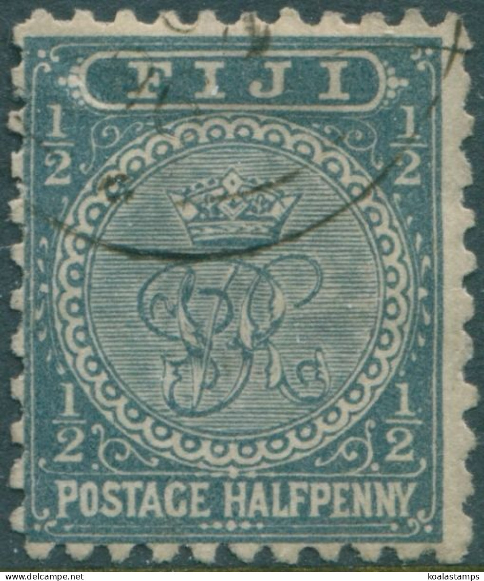 Fiji 1893 SG81 ½d Slate-grey Crown And VR P11x10 CTO - Fiji (1970-...)