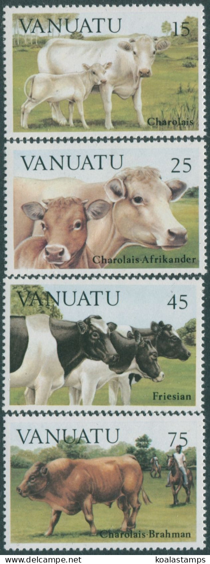 Vanuatu 1984 SG386-389 Cattle Set MNH - Vanuatu (1980-...)