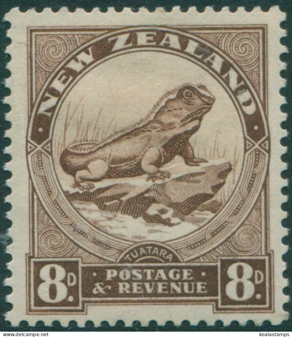 New Zealand 1935 SG565 8d Chocolate Tuatara Lizard MNH - Other & Unclassified