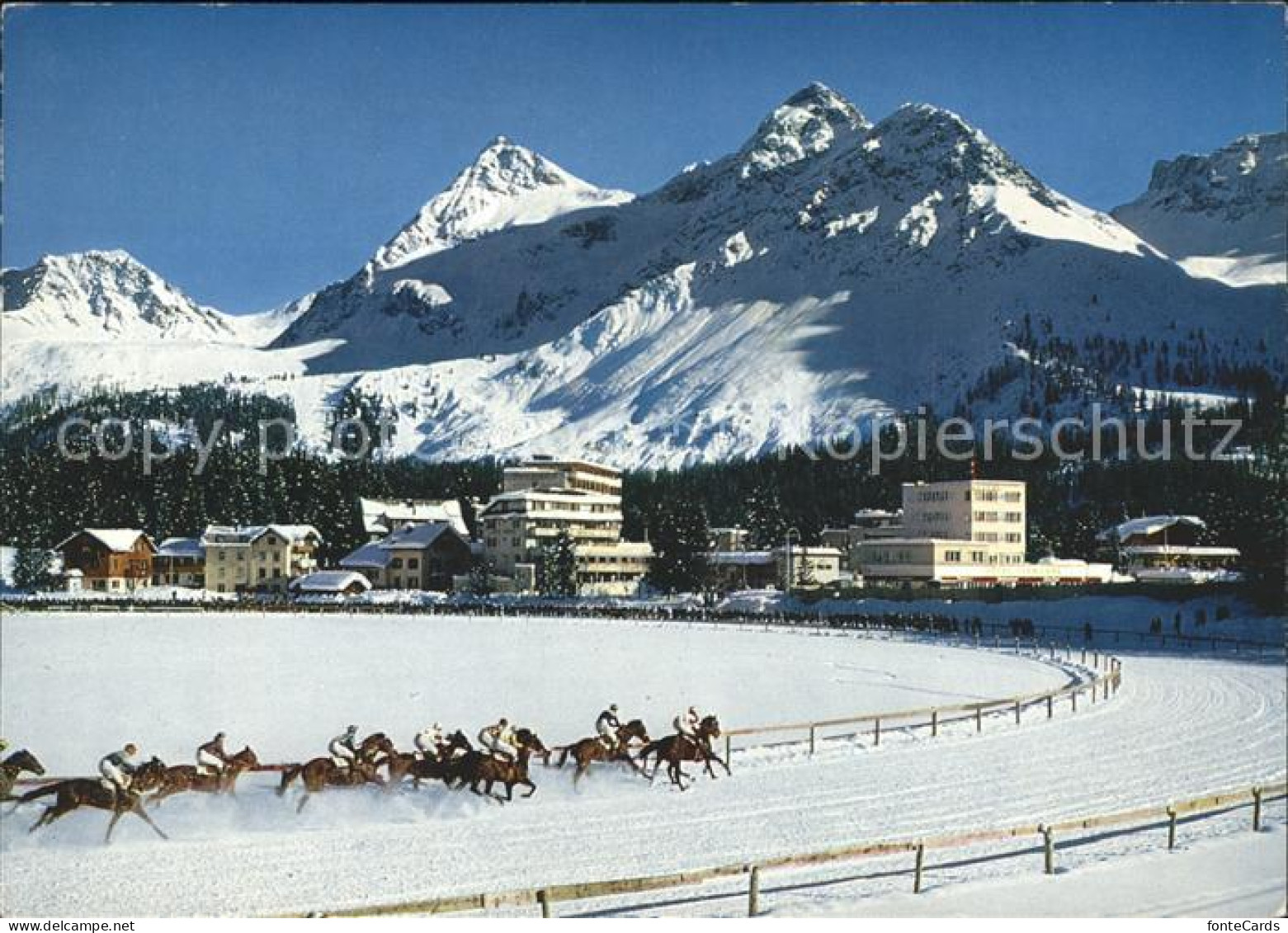 11880615 Arosa GR Winterpferderennen Auf Dem Obersee Arosa - Other & Unclassified