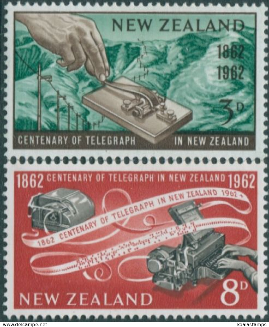 New Zealand 1962 SG810-811 Telegraph Set MLH - Otros & Sin Clasificación