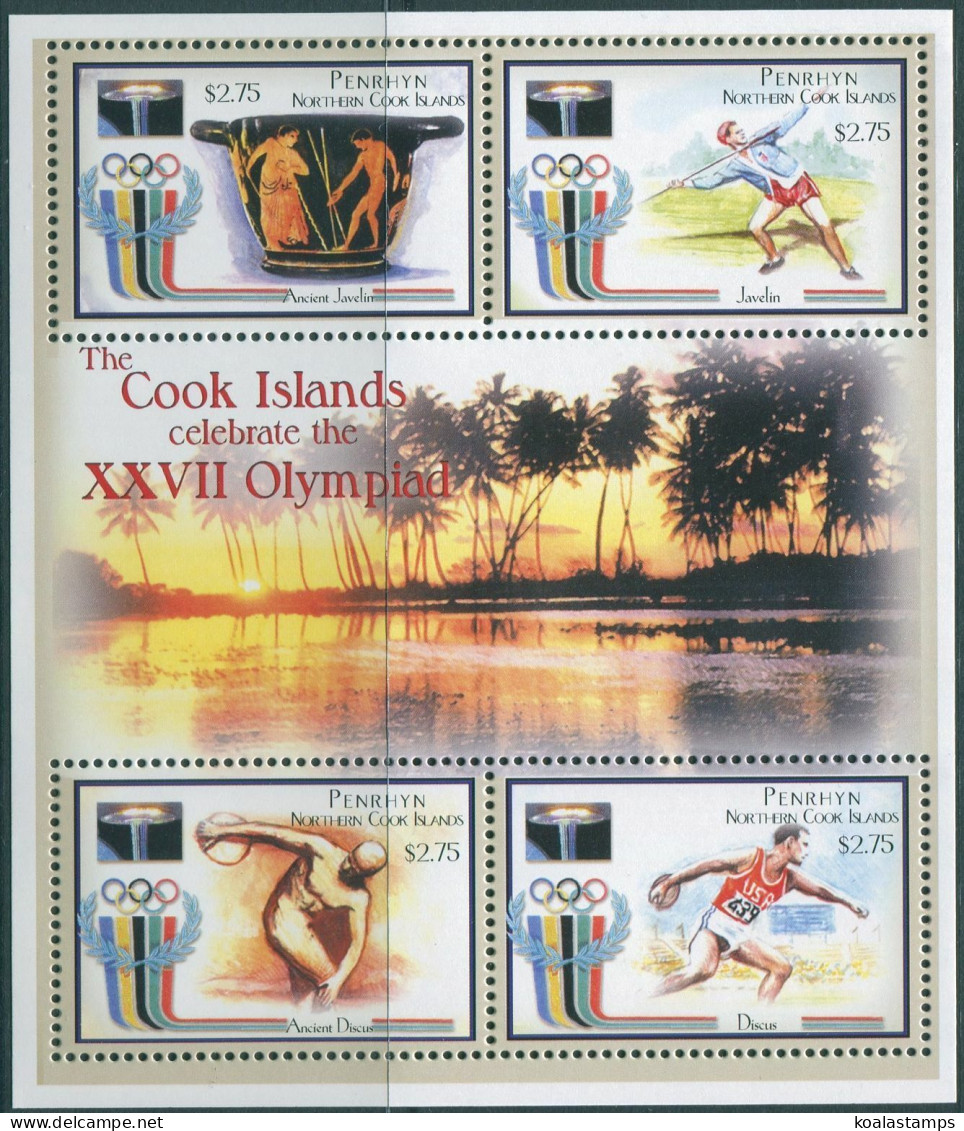 Cook Islands Penrhyn 2000 SG536-539 Olympic Games Sheetlet MNH - Penrhyn