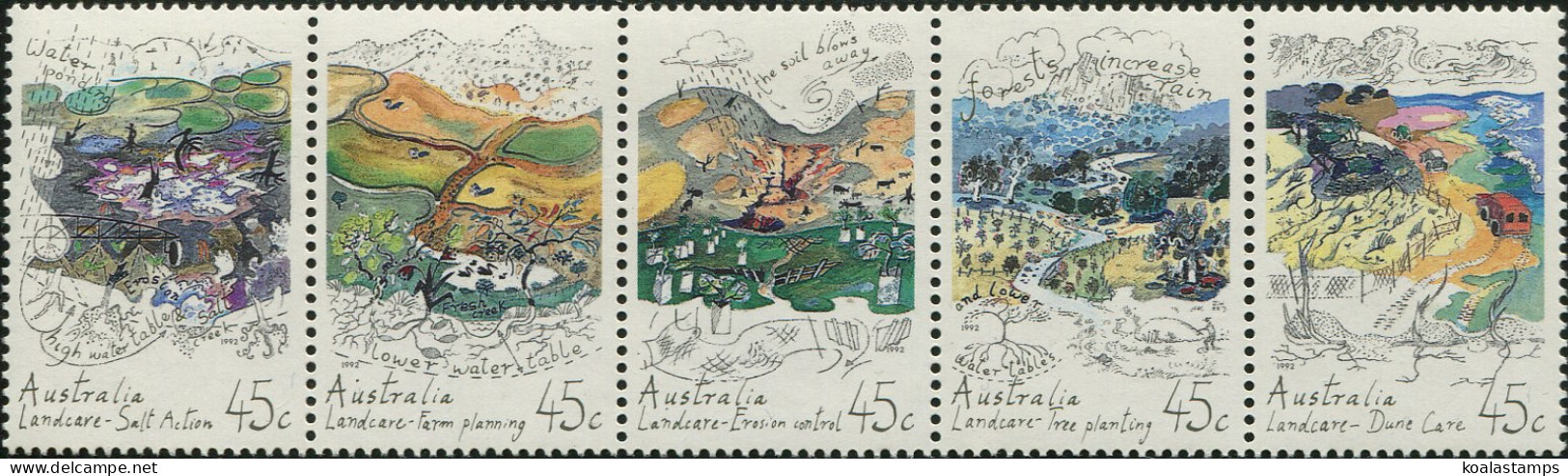 Australia 1992 SG1353a Land Conservation Strip MNH - Autres & Non Classés