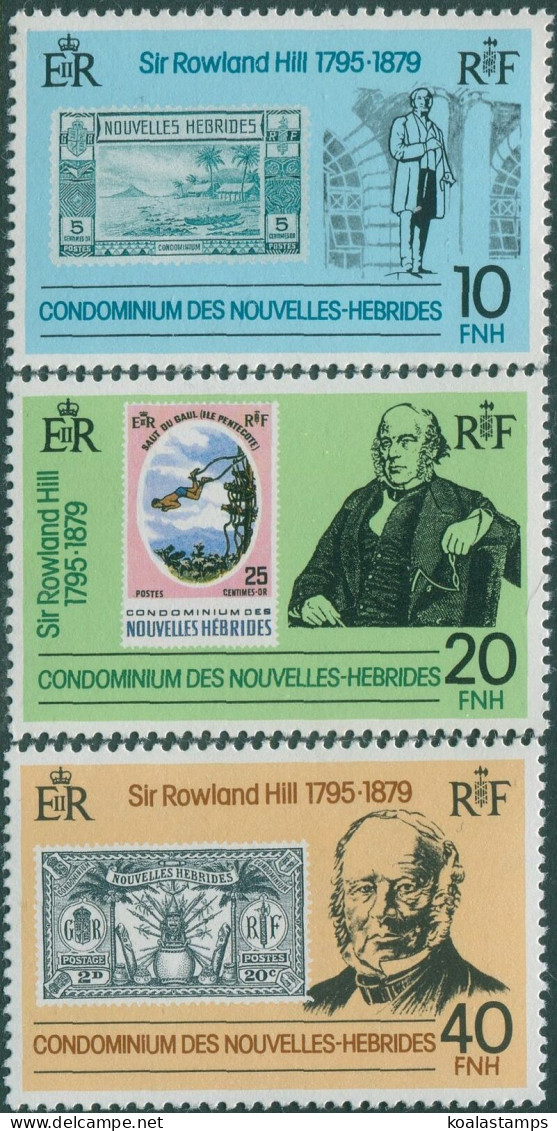 New Hebrides French 1979 SGF285-F287 Rowland Hill Set MNH - Sonstige & Ohne Zuordnung