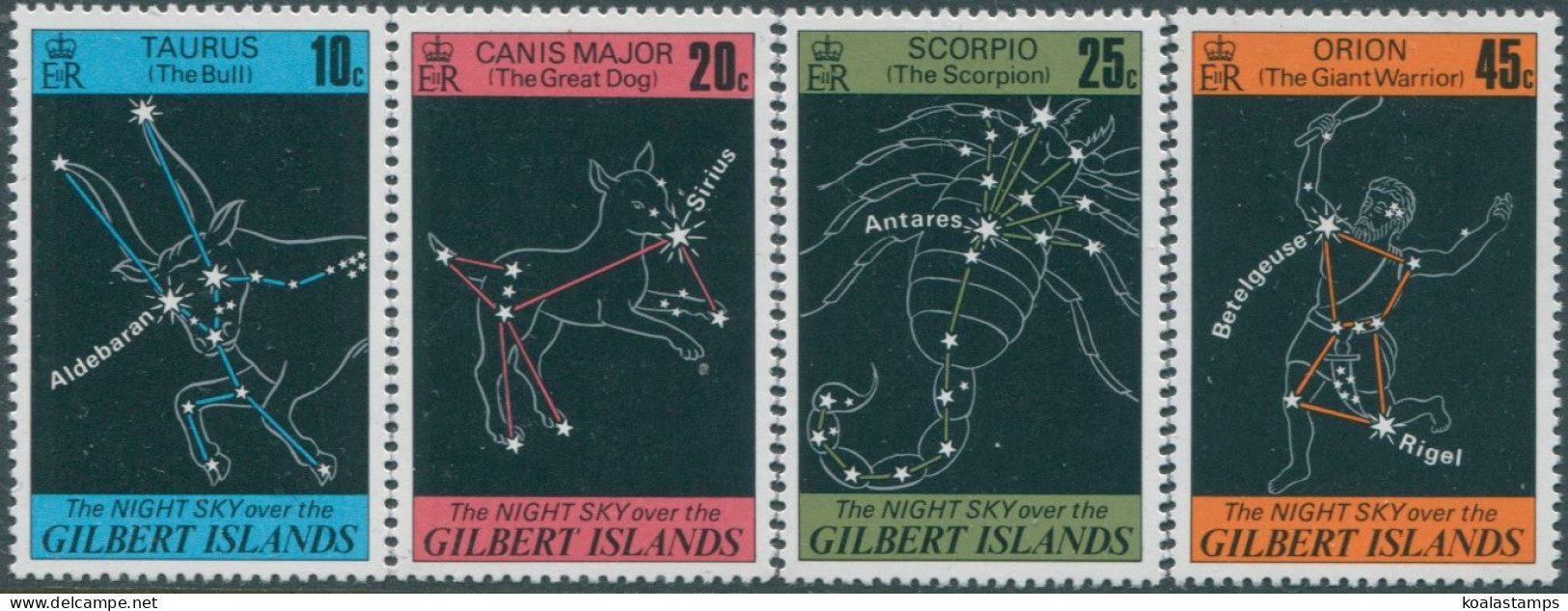 Gilbert Islands 1978 SG64-67 Night Sky Set MNH - Kiribati (1979-...)
