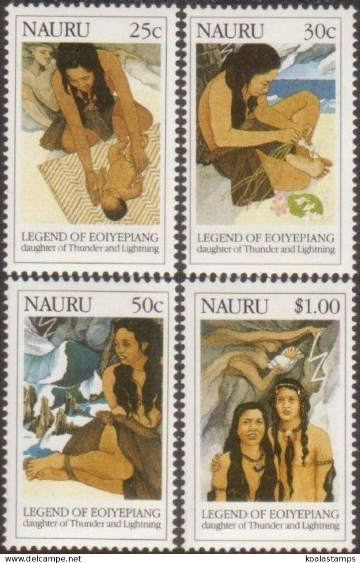 Nauru 1990 SG387-390 Legend Of Eoiyepiang Set MNH - Nauru