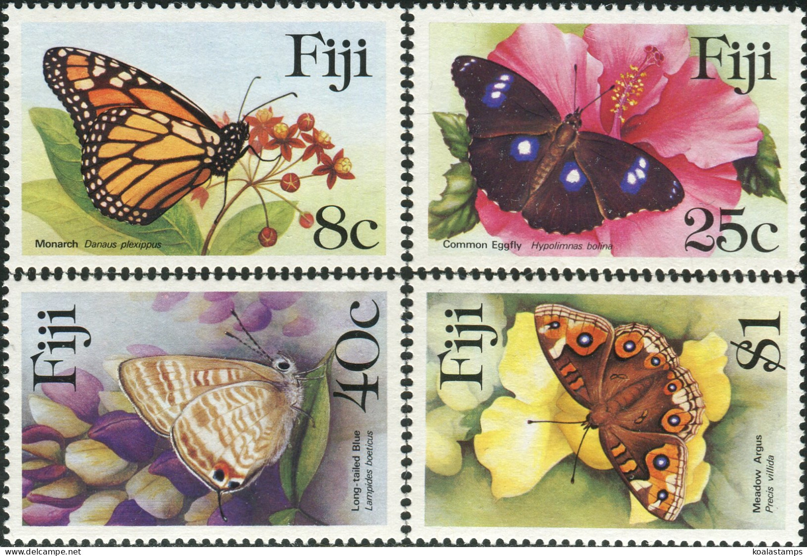 Fiji 1985 SG693-696 Butterflies Set MNH - Fidji (1970-...)