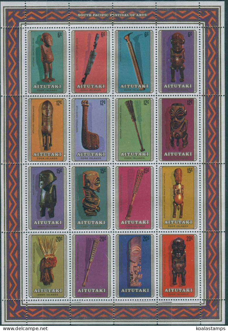 Aitutaki 1980 SG307 Festival Of Arts MS MNH - Cookinseln