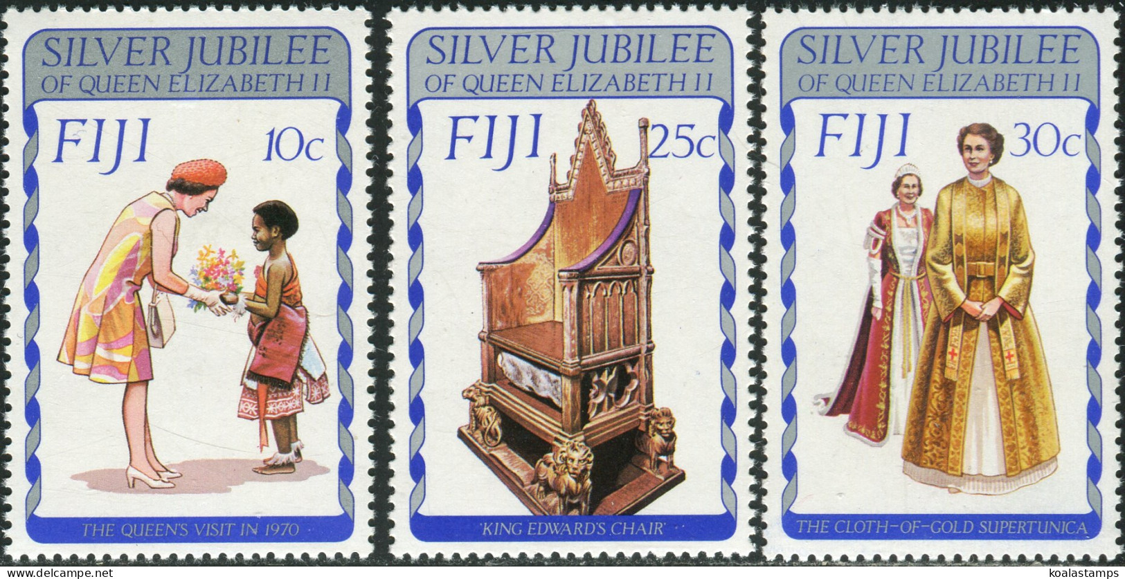 Fiji 1977 SG536-538 QEII Silver Jubilee Set MNH - Fidji (1970-...)