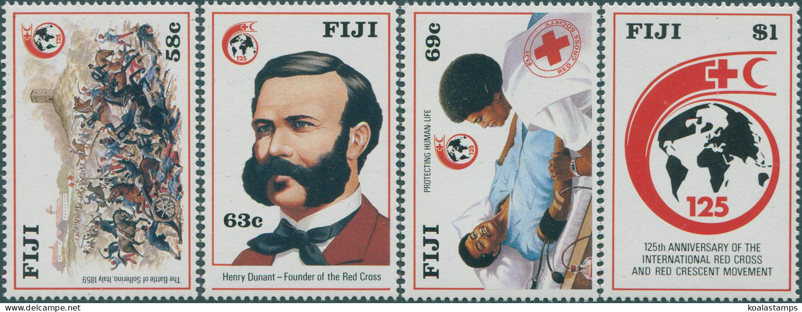 Fiji 1989 SG786-789 Red Cross Set MNH - Fidji (1970-...)