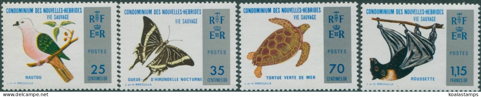 New Hebrides French 1974 SGF199-F202 Wildlife Set MNH - Other & Unclassified