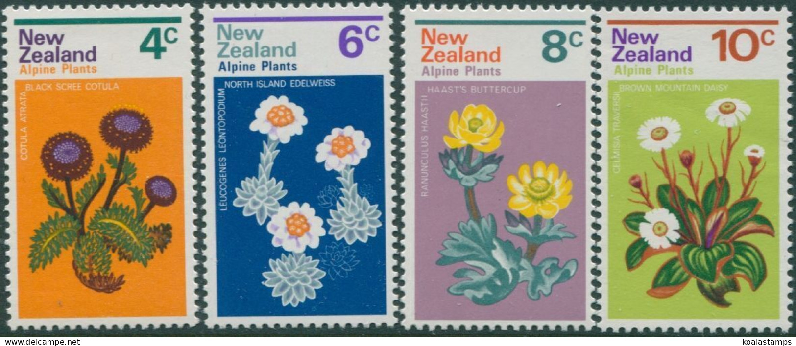 New Zealand 1972 SG983-986 Alpine Plants Set MNH - Other & Unclassified