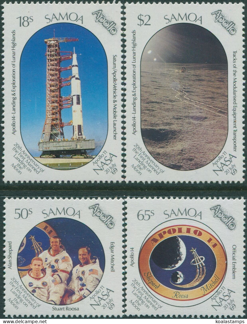 Samoa 1989 SG830-833 Moonlanding Set MNH - Samoa (Staat)