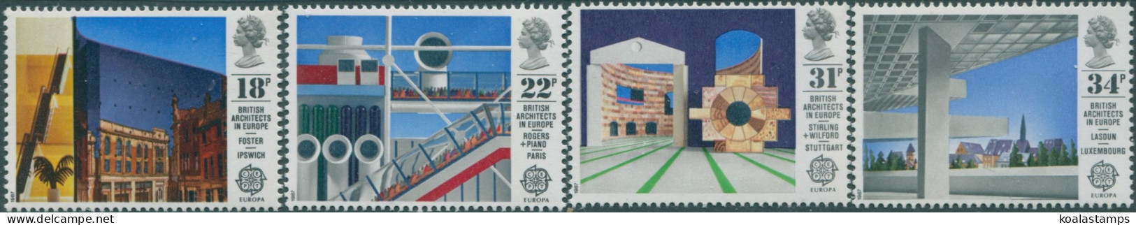 Great Britain 1987 SG1355-1358 QEII Architects In Europe Set MNH - Unclassified