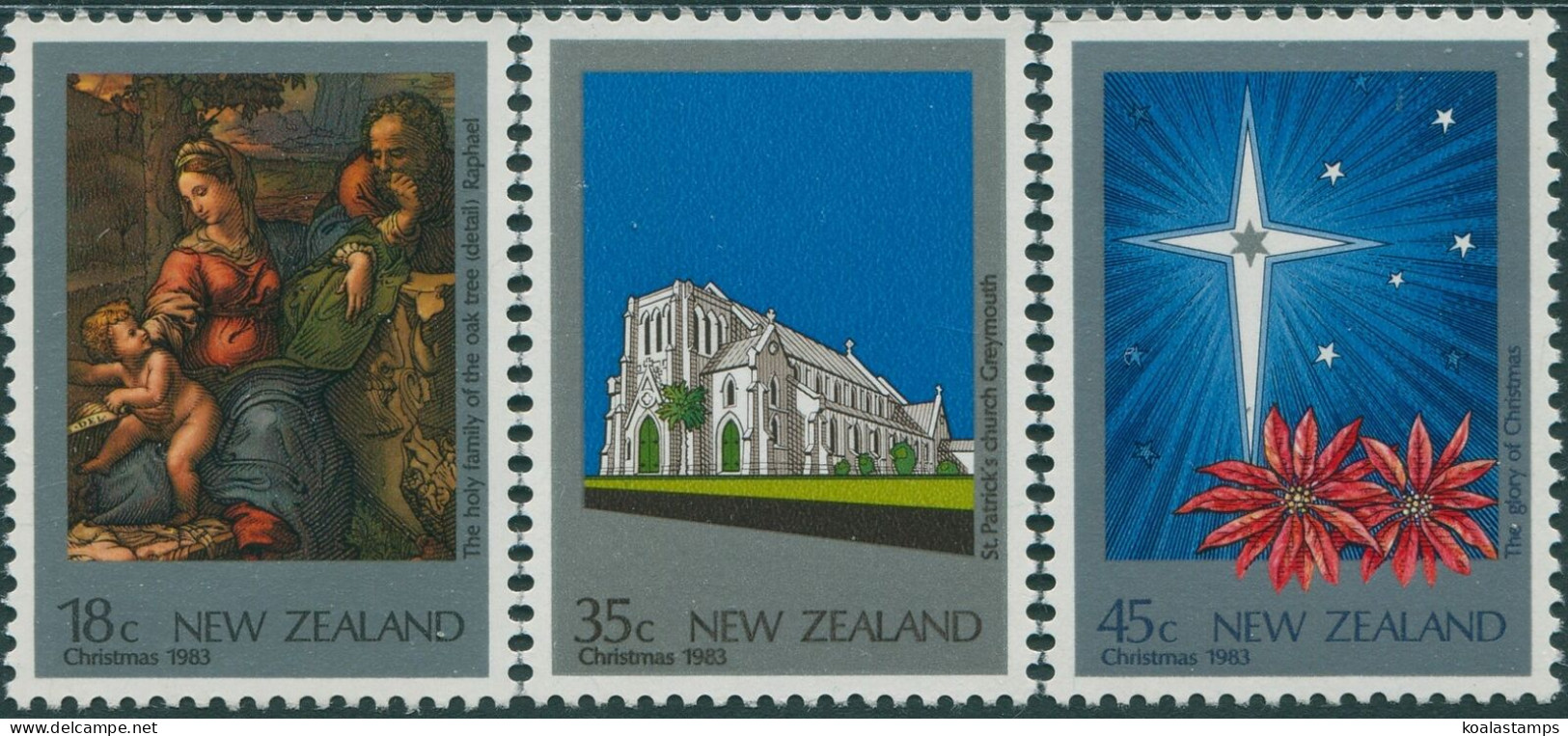 New Zealand 1983 SG1324-1326 Christmas Set MLH - Otros & Sin Clasificación