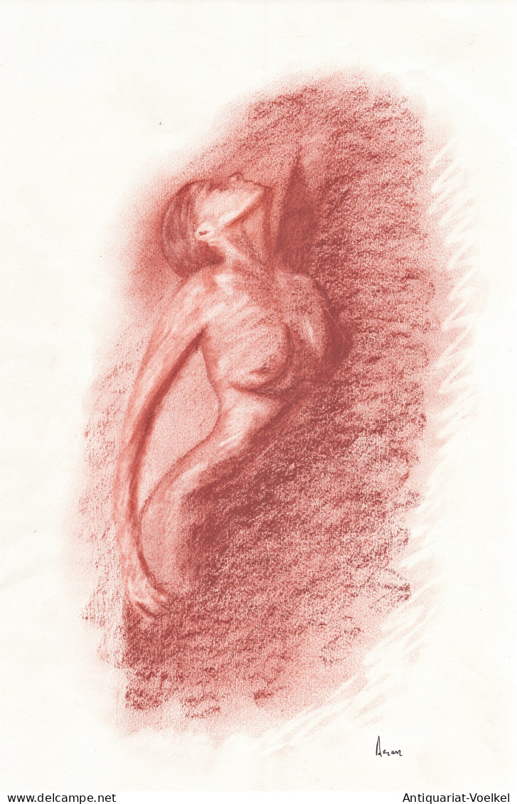 Akt / Aktzeichnung / Frau / Woman / Femme / Nude / Dessin - Prints & Engravings