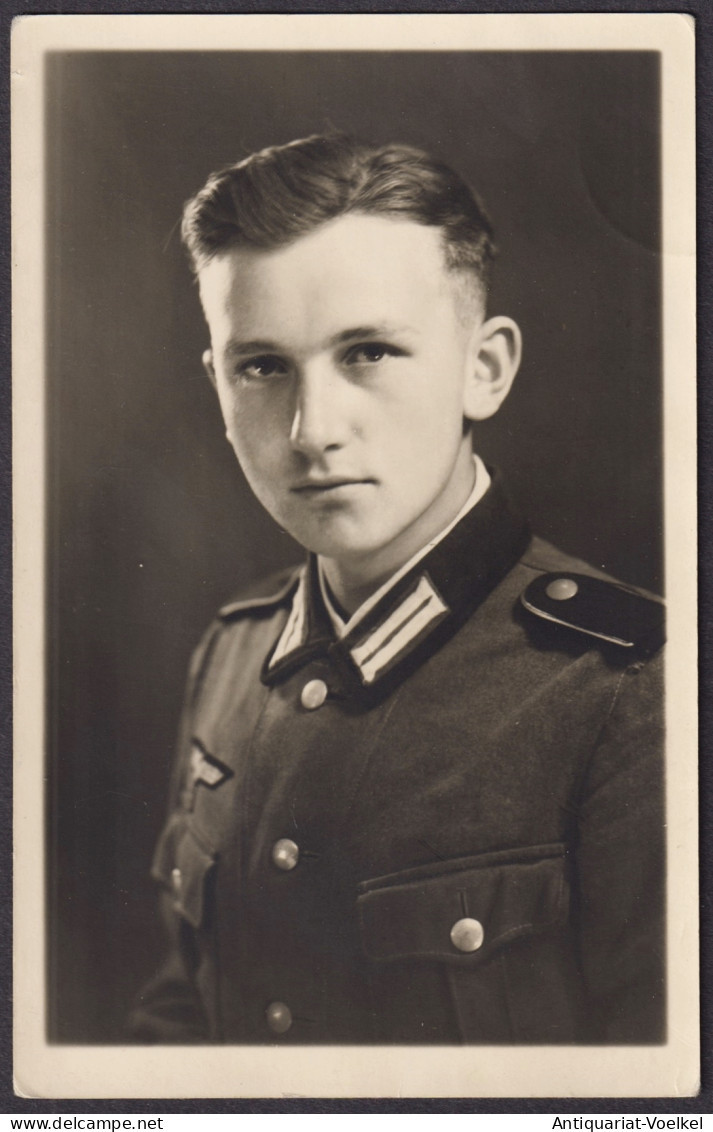 (Porträt Eines Jungen Mannes In Uniform) - Soldat Soldier / Wehrmacht WWII 2. Weltkrieg - Other & Unclassified
