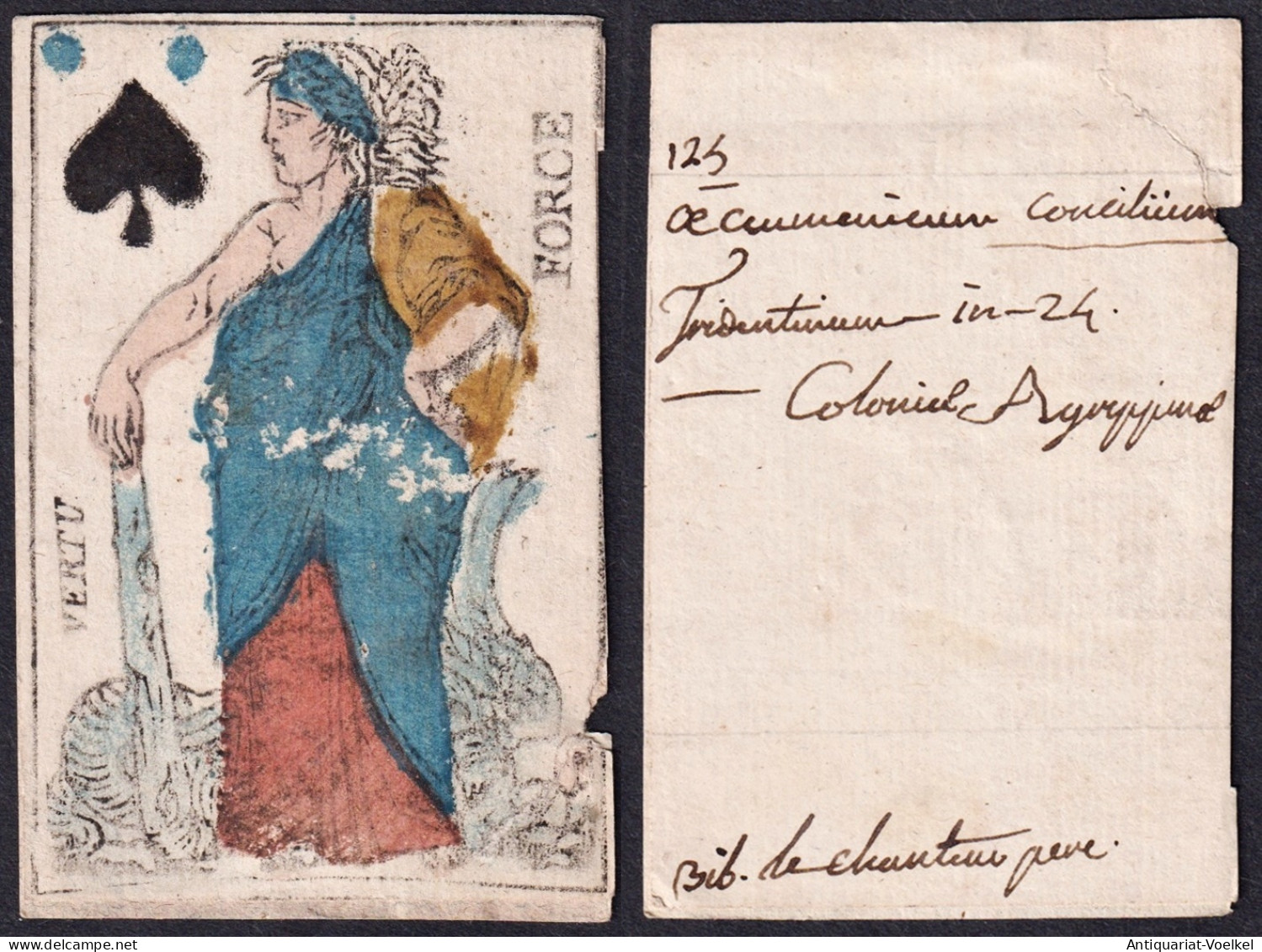(Pik-Dame) - Queen Of Spades / Reine De Pique / Playing Card Carte A Jouer Spielkarte Cards Cartes - Giocattoli Antichi