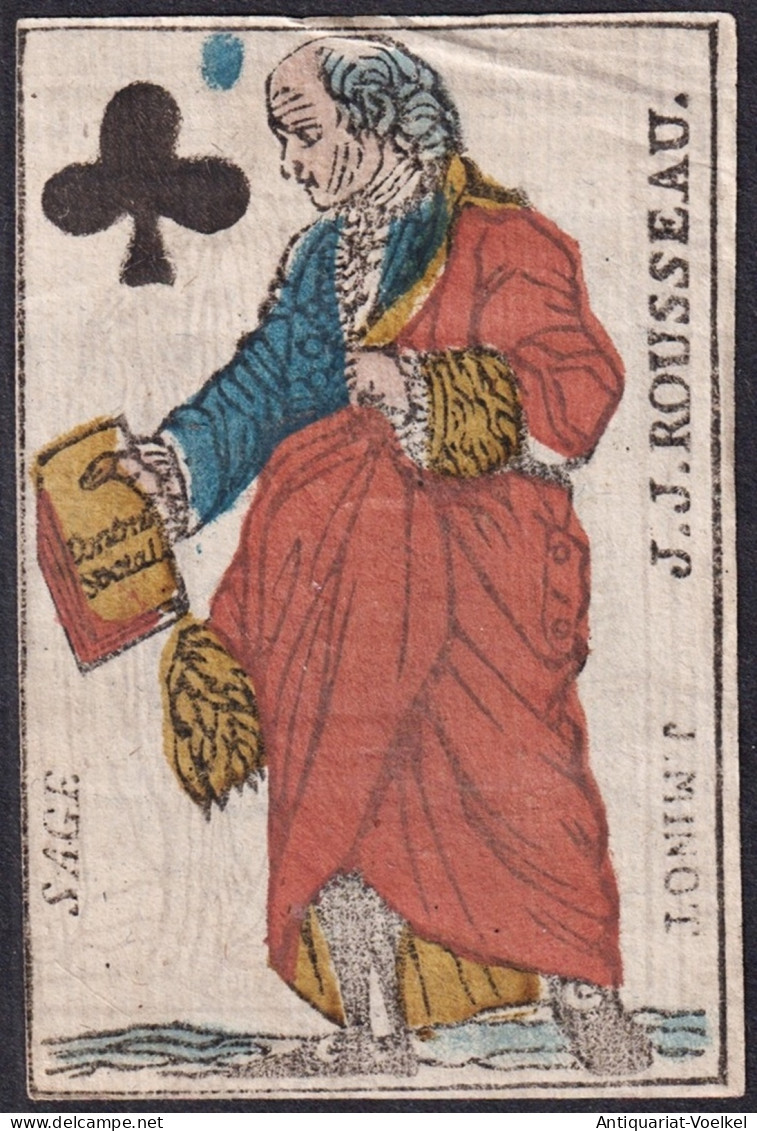 (Kreuz-Bube) - Jack Of Clubs / Valet De Trèfle / Playing Card Carte A Jouer Spielkarte Cards Cartes - Oud Speelgoed