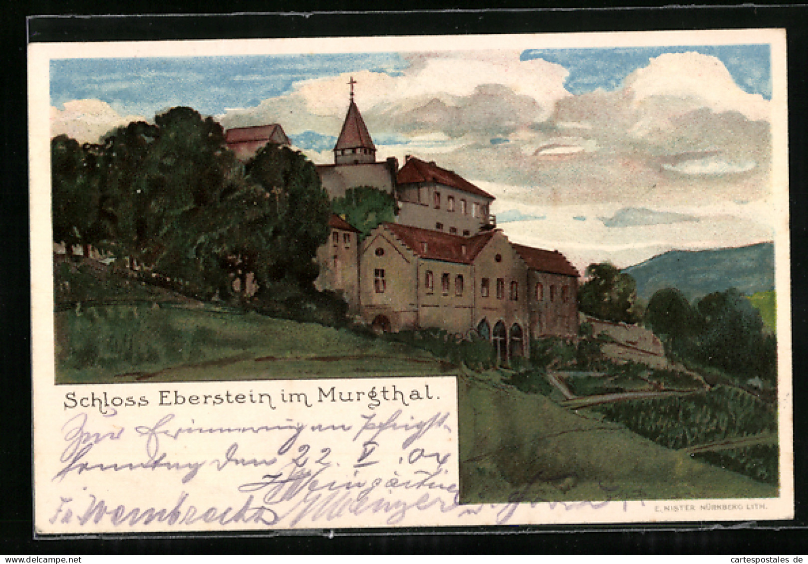 AK Gernsbach, Schloss Eberstein Im Murgthal  - Gernsbach