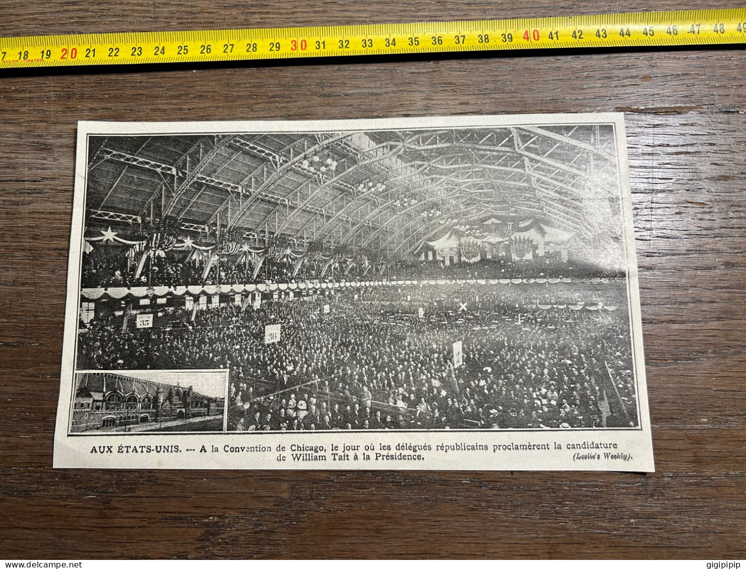 1908 PATI A La Convention De Chicago, Délégués Républicains Proclamèrent La Candidature De William Taft à La Présidence - Collections